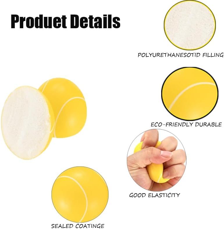 Załaduj obraz do przeglądarki galerii, Zachte schuimballen 12 stuks 6 cm in tennisbaldesign – foam ballen – speelballen

