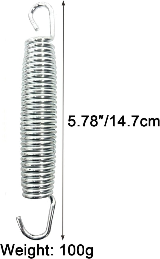 Trampolineveer 147 mm van verzinkt staal – vervangingsveer – trampoline accessoires
