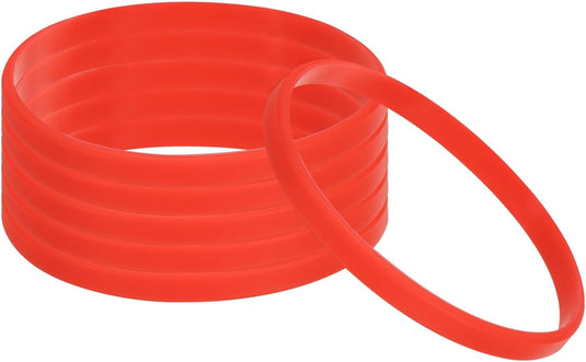 Siliconen armbanden 6 stuks 180 mm – elastische polsbandjes – sport en team accessoires