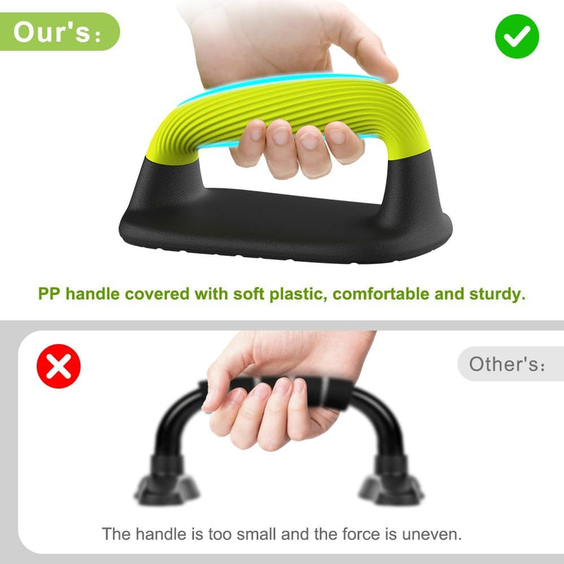 Chargez l'image dans la visionneuse de la galerie, Push-up bars met ergonomische zachte handgrepen en antislip basis – opdruksteunen – krachttraining
