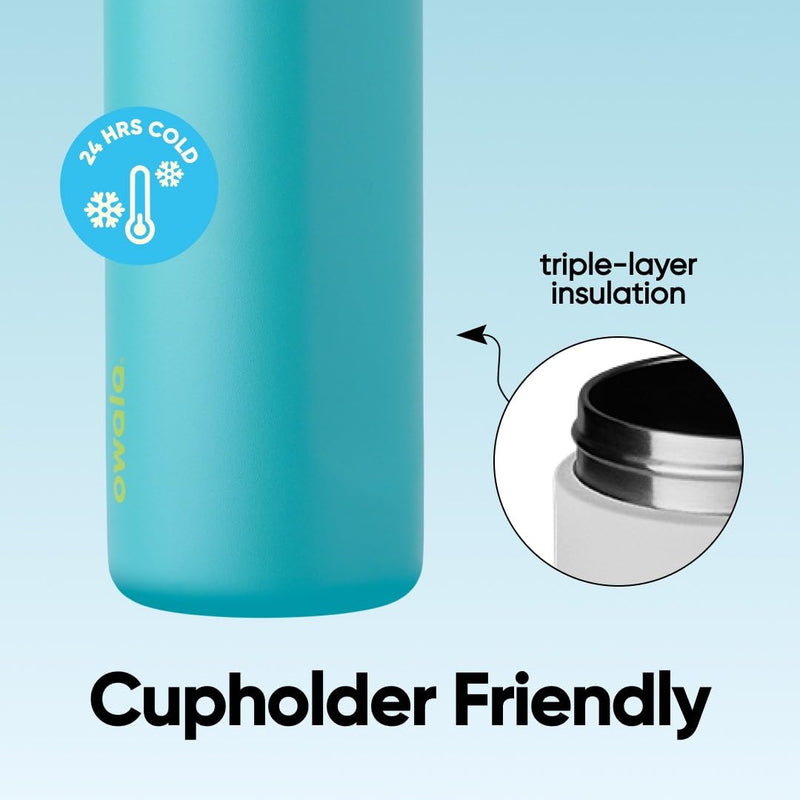 Load image into Gallery viewer, Owala FreeSip Isolierte Edelstahl-Trinkflasche, 710ml, Iced Breeze
