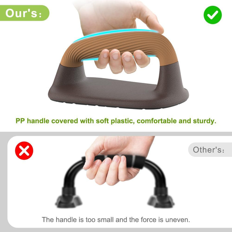 Chargez l'image dans la visionneuse de la galerie, Push-up bars met ergonomische zachte handgrepen en antislip basis – opdruksteunen – krachttraining
