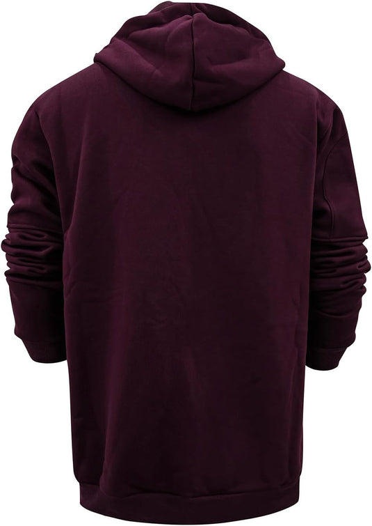 Heren lange hoodie met capuchon en rits voor de winter – vest – heren trui