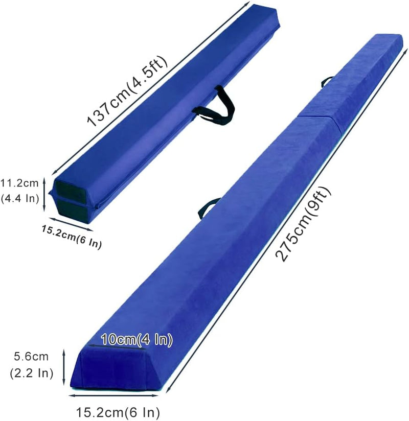 Chargez l'image dans la visionneuse de la galerie, Opvouwbare evenwichtsbalk kinderen – 10 cm breed – EVA balansbalk voor gymnastiek, turnen en thuis trainen
