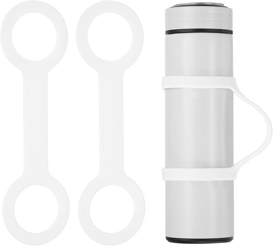 Siliconen waterfles draaggreep (2 stuks) - Antislip fleshouder riem - Fles draagriem 500-1000 ml