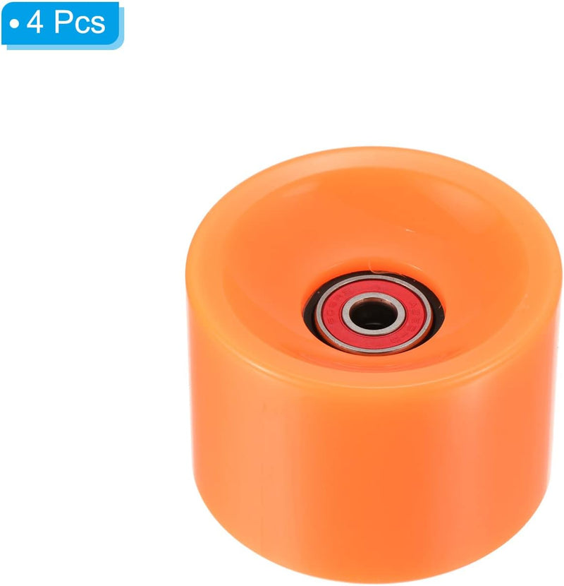 Laad afbeelding in Galerijviewer, Longboard wielen 70 x 51 mm 78A met ABEC-9 lagers 4 stuks blauw – cruiser skateboard wielen
