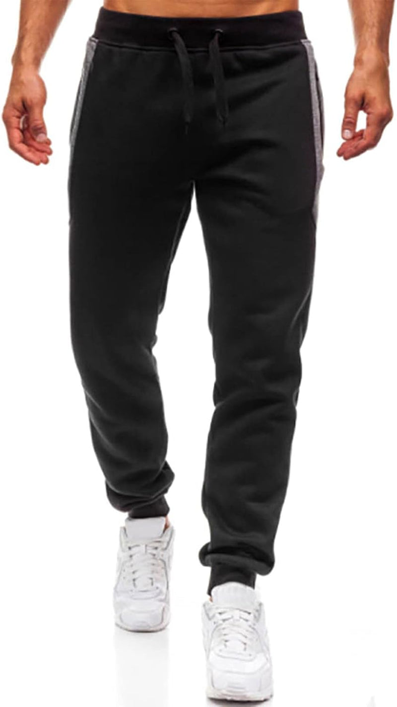 Laad afbeelding in Galerijviewer, Heren joggingbroek van katoenmix met zakken en print – sportbroek – trainingsbroek
