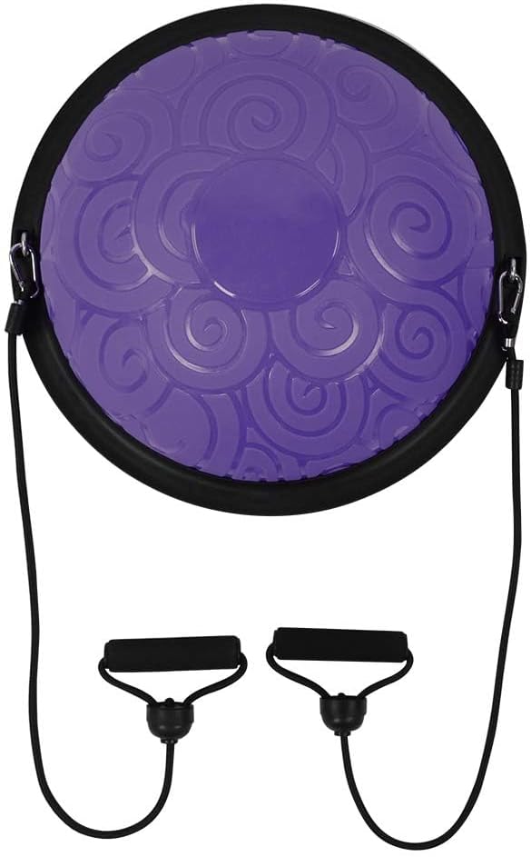 Chargez l'image dans la visionneuse de la galerie, Balanstrainer 46 cm met weerstandsbanden – antislip halve bal – core training – evenwichtstraining
