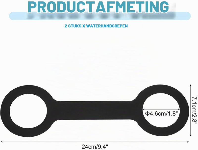 Laden Sie das Bild in Galerie -Viewer, Siliconen waterfles draaggreep (2 stuks) - Antislip fleshouder riem - Fles draagriem 500-1000 ml
