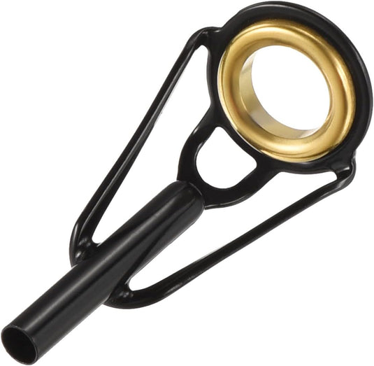 Hengel topogen 3 stuks 1 mm van roestvrij staal zwart-goud – hengeltop reparatieset – visaccessoires
