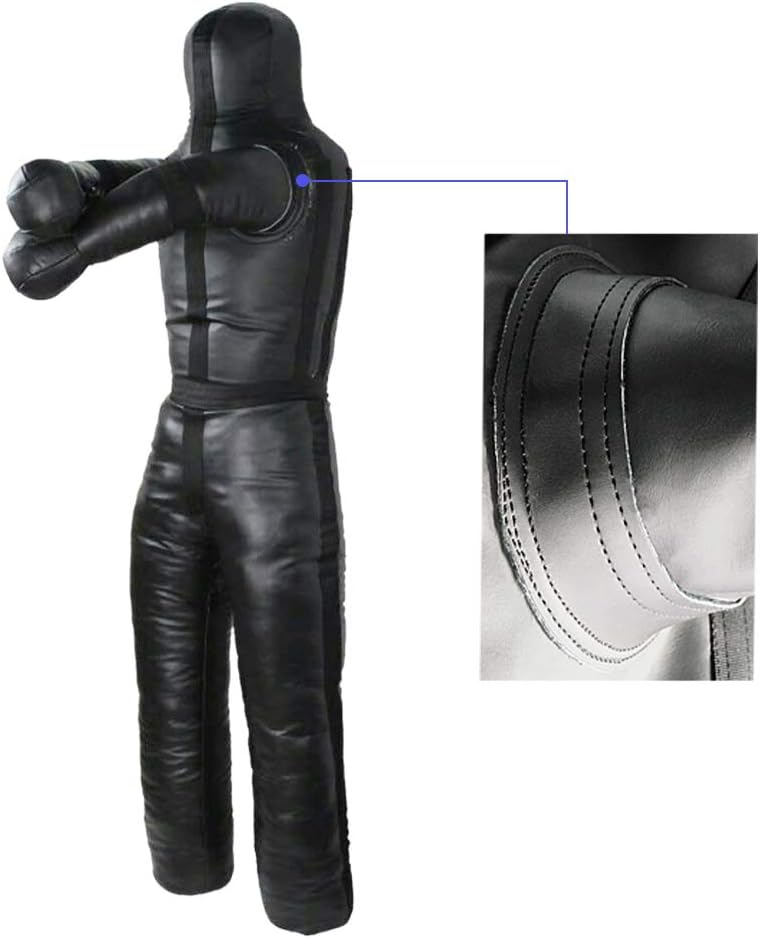 Load image into Gallery viewer, Aoneky 6FT Unfilled Grappling Dummy for Adults, Heavy Duty MMA BJJ Wrestling Training Dummy, Synthetic Leather Jiu Jitsu Judo Practice Dummy with Reinforced Stitching for Submission &amp; Throws Practice
