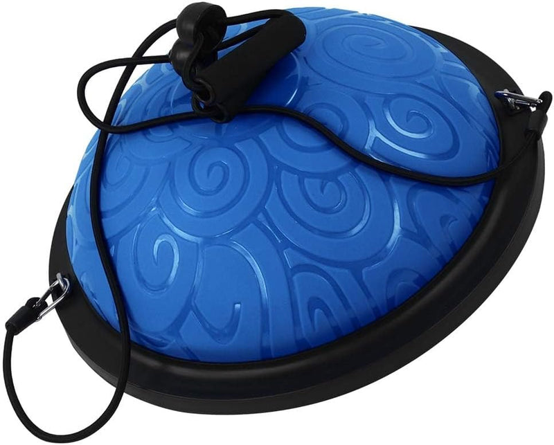 Chargez l'image dans la visionneuse de la galerie, Balanstrainer 46 cm met weerstandsbanden – antislip halve bal – core training – evenwichtstraining
