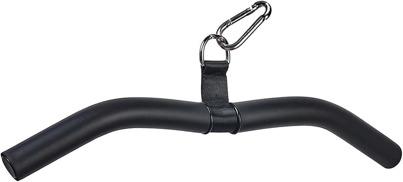 Laad afbeelding in Galerijviewer, Rechte kabelstang 40 cm met antislip handgrepen tot 150 kg – lat pulldown bar – biceps triceps stang
