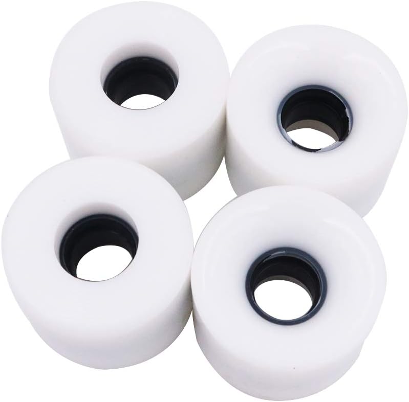 Carica immagine in Galleria Viewer, Skateboard wielen 60 x 45 mm 78A PU 4 stuks wit – longboard cruiser pennyboard wielen
