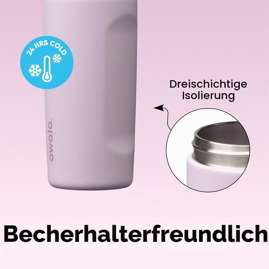 Owala FreeSip Isolierte Edelstahl-Trinkflasche, 710ml, Iced Breeze