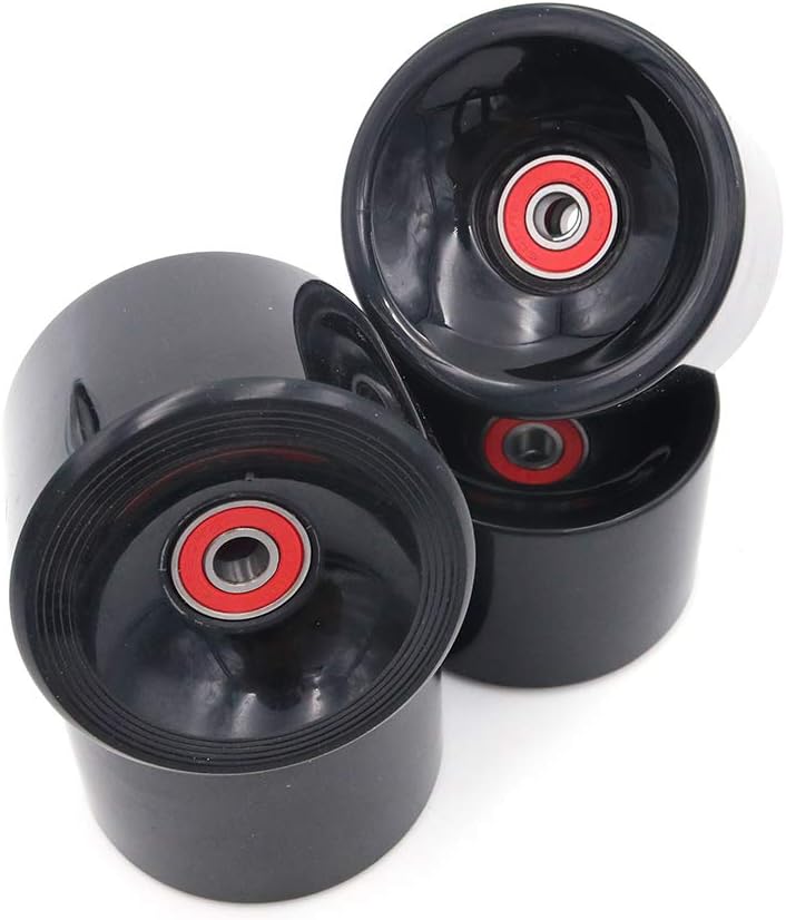 Carica immagine in Galleria Viewer, Longboard wielen 70 x 51 mm 78A met ABEC-9 lagers 4 stuks zwart – cruiser skateboard wielen
