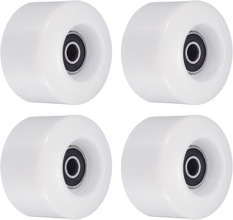 Załaduj obraz do przeglądarki galerii, Skateboard wielen 4 stuks 55 mm 80A wit met ABEC-9 lagers – cruiser wielen – skateboard accessoires

