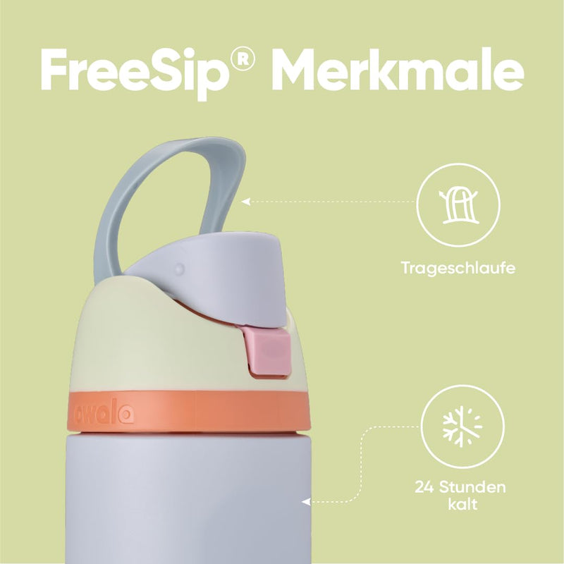 Load image into Gallery viewer, Owala FreeSip Isolierte Edelstahl-Trinkflasche, 710ml, Iced Breeze
