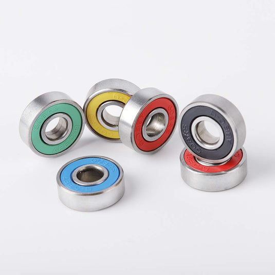 Rybtd 20 STUKS Skateboardlagers kleurenminiatuur, Dubbel afgeschermde lagers ABEC-9 608 2RS Skateboard Lager voor Lange Skateboards Vierwielige Skates Wielen Vervangende Lager