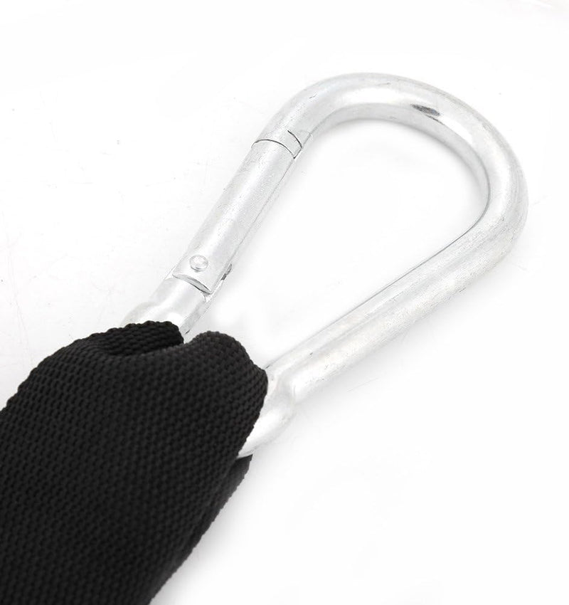 Laad afbeelding in Galerijviewer, Ab straps voor optrekstang met gevoerde armlussen en karabijnhaken tot 150 kg – buikspiertrainer – core straps
