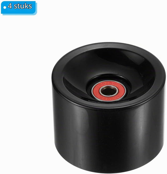 Longboard wielen 70 x 51 mm 78A met ABEC-9 lagers 4 stuks blauw – cruiser skateboard wielen