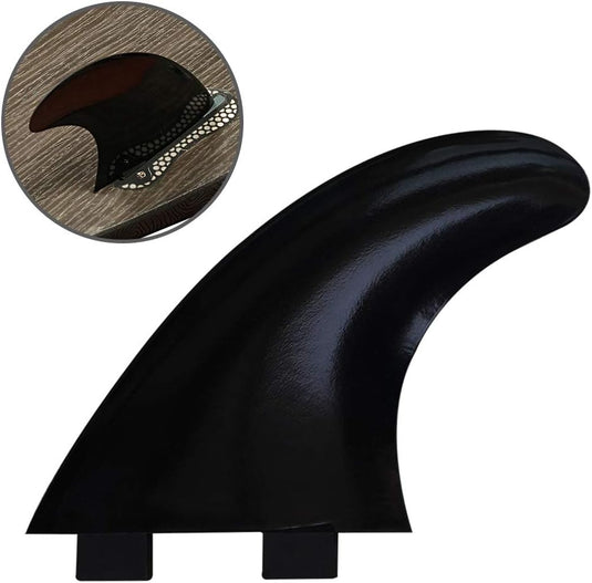 Surfboard vin set met bevestigingsschroeven en vinsleutel zwart – FCS vinnen – surf accessoires