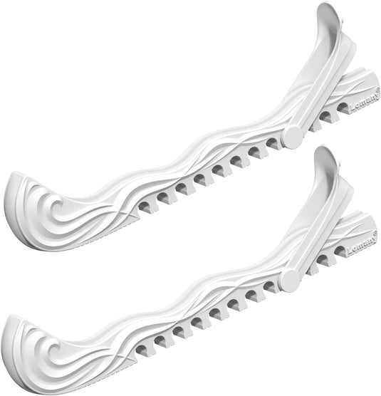 Verstelbare schaatsbeschermers wit 27 cm – 1 paar