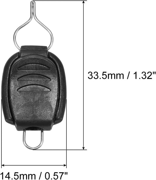 Vislijnhouders 10 stuks voor baitcasting molens zwart – lijnclips – vislijn stoppers – hengelsport onderdelen