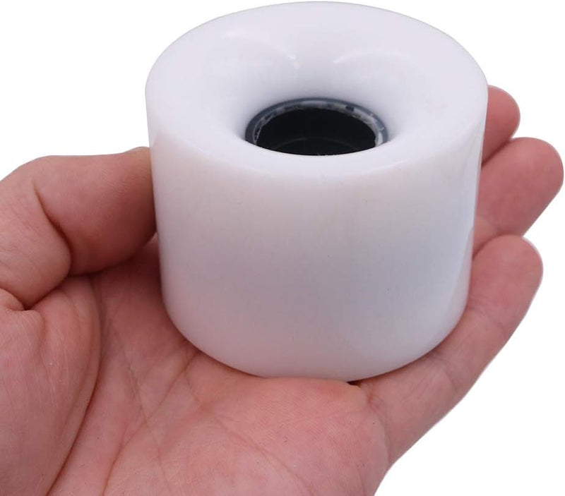 Carica immagine in Galleria Viewer, Skateboard wielen 60 x 45 mm 78A PU 4 stuks wit – longboard cruiser pennyboard wielen
