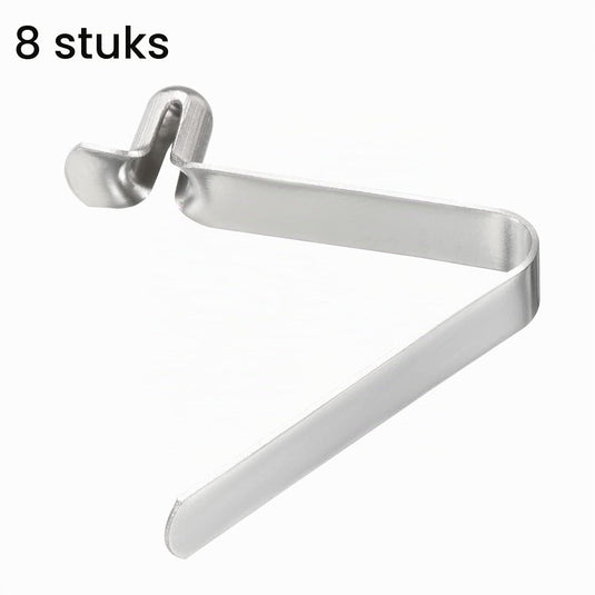 Veerklemmen voor telescopische buizen 8x5,5 mm (8 stuks) - Kajak peddel borgpennen - Tentpaal borgclips staal