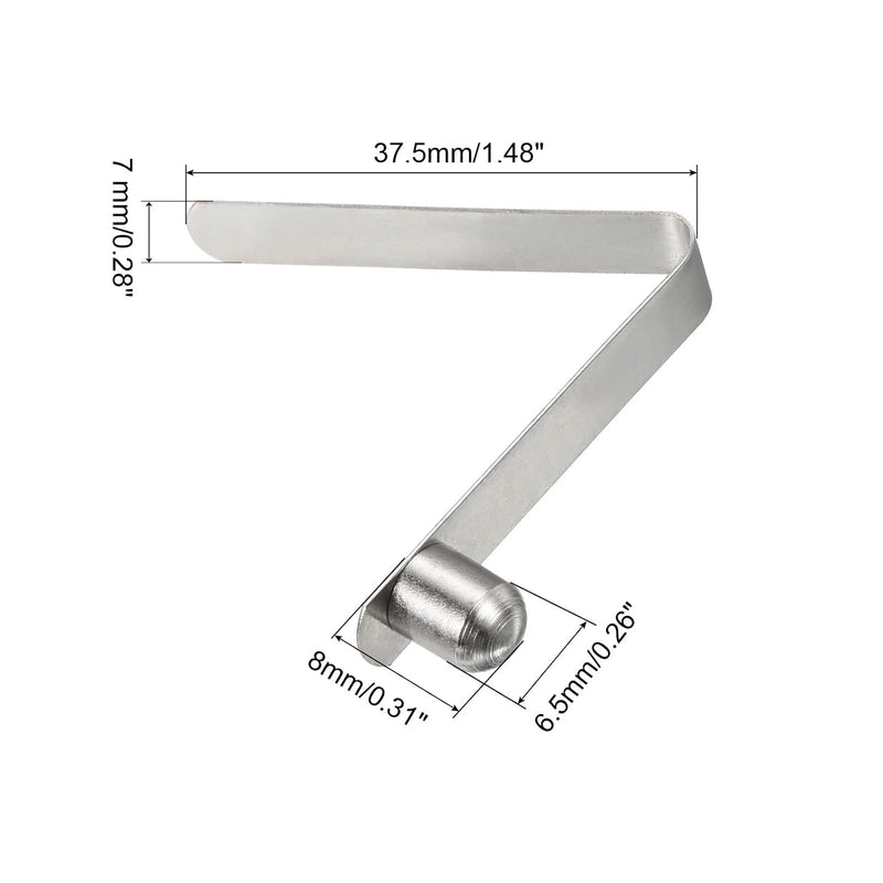 Laden Sie das Bild in Galerie -Viewer, Veerklemmen voor telescopische buizen 8x6,5 mm (5 stuks) - Kajak peddel borgpennen - Tentpaal borgclips staal
