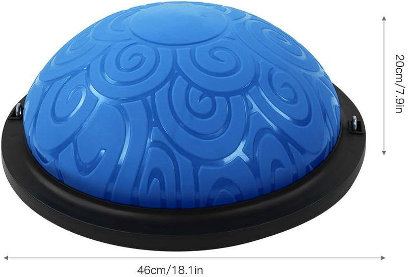 Chargez l'image dans la visionneuse de la galerie, Balanstrainer 46 cm met weerstandsbanden – antislip halve bal – core training – evenwichtstraining
