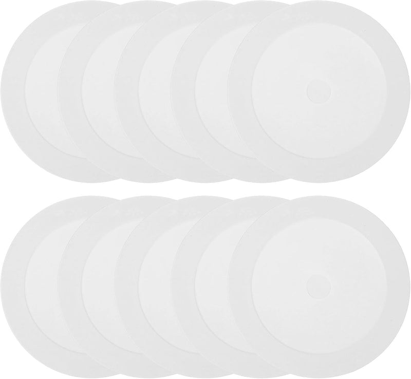 Laad afbeelding in Galerijviewer, Vloermarkers 10 stuks 15,5 cm antislip wit – platte trainingskegels – voetbal basketbal accessoires

