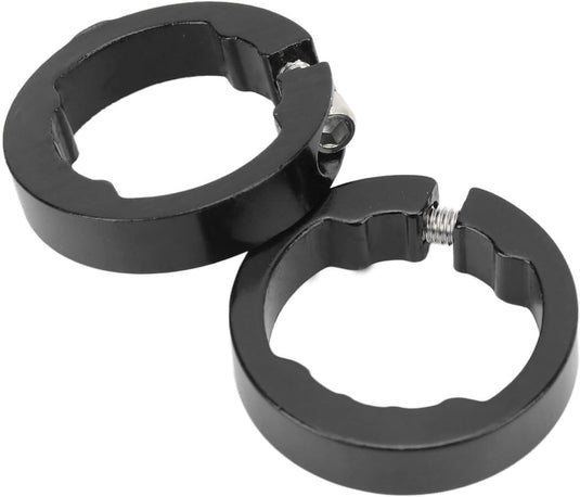 Aluminiowe pierścienie zaciskowe do chwytów rowerowych, 2 sztuki, do kierownic rowerowych 22,2 mm – blokada chwytów – zaciski kierownicy