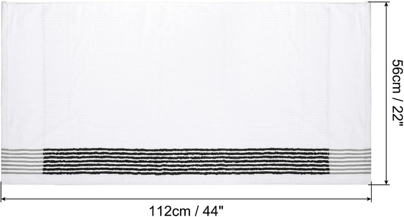 Załaduj obraz do przeglądarki galerii, Ręcznik golfowy 112 x 56 cm z bawełny biało-czarny – chłonny ręcznik golfowy – akcesoria golfowe
