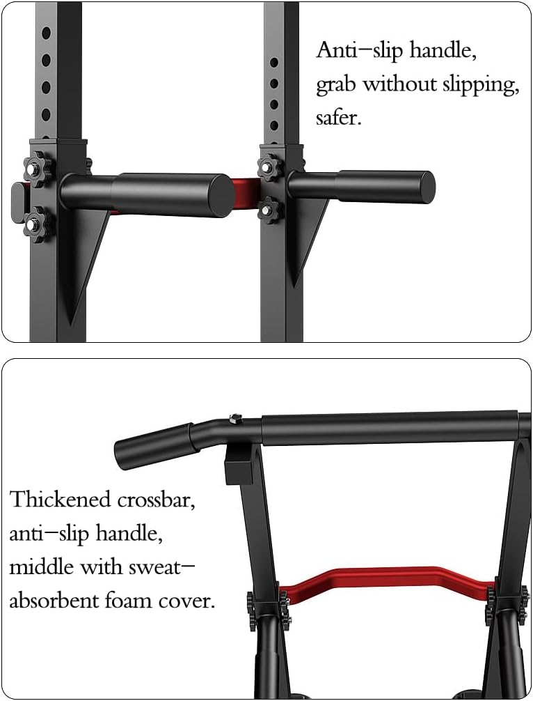 Laden Sie das Bild in Galerie -Viewer, Power tower met verstelbare optrekstang en dip station tot 150 kg – pull-up bar – krachtstation
