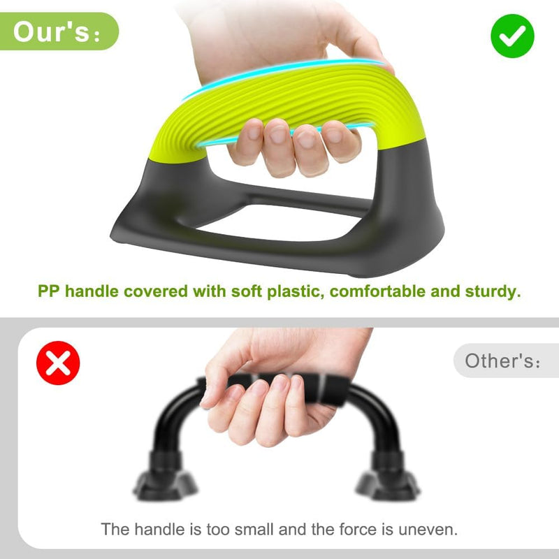 Chargez l'image dans la visionneuse de la galerie, Push-up bars met ergonomische zachte handgrepen en antislip basis – opdruksteunen – krachttraining
