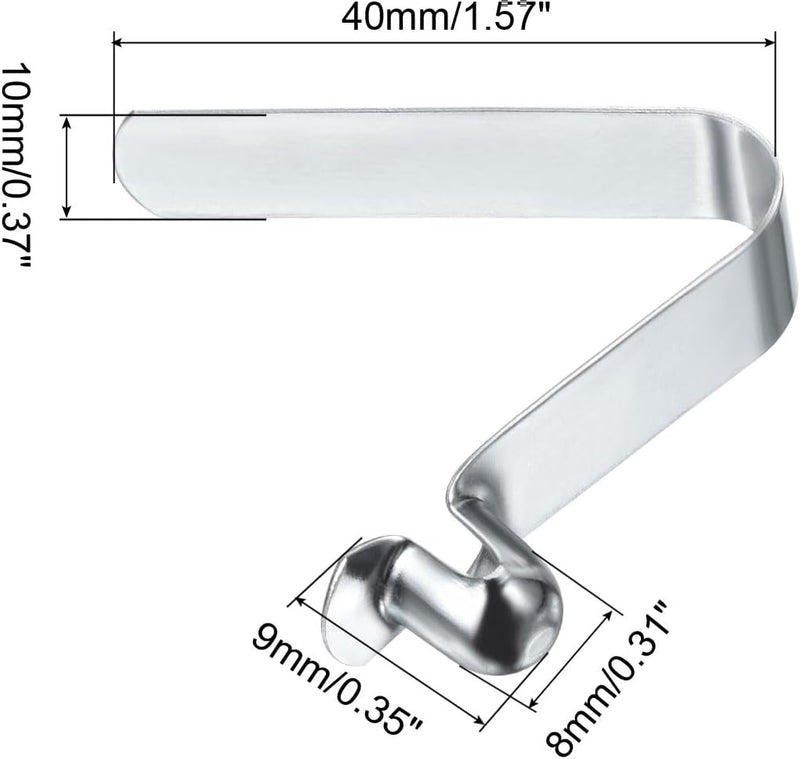 Załaduj obraz do przeglądarki galerii, Veerklemmen voor telescopische buizen 9x8 mm (6 stuks) - Kajak peddel borgpennen - Tentpaal borgclips staal
