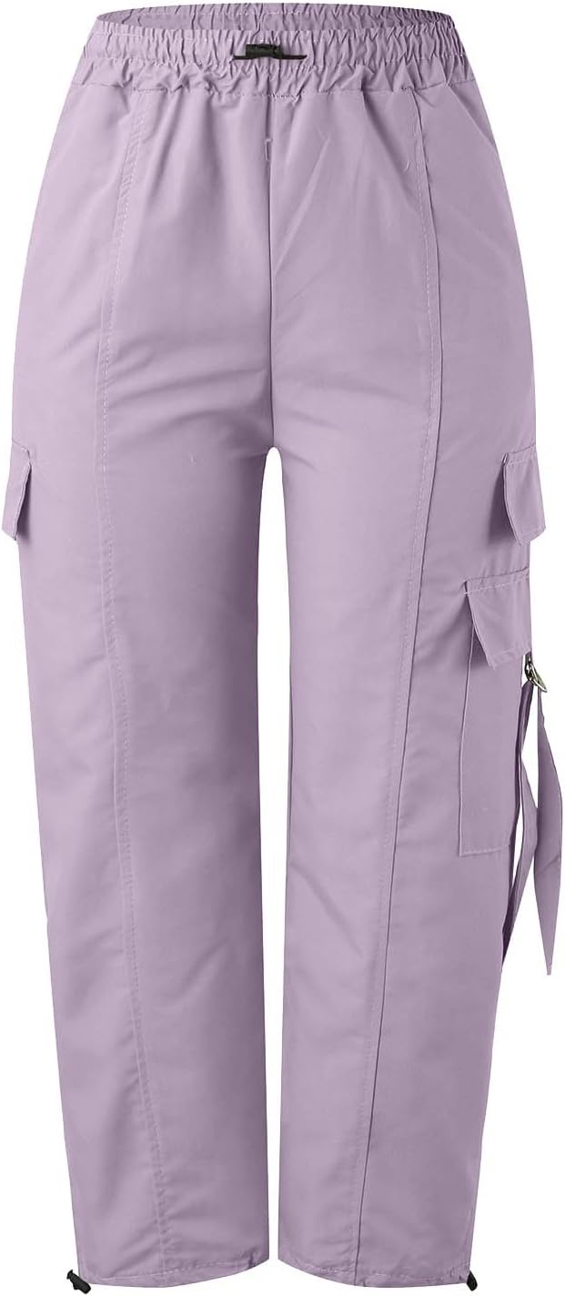 Laden Sie das Bild in Galerie -Viewer, Dames baggy cargobroek met wijde pijpen trekkoord en zakken – streetwear broek – joggingbroek
