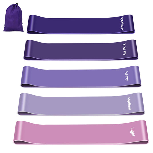 Fitness elastieken 5-delige set met verschillende weerstandsniveaus – weerstandsbanden – resistance bands