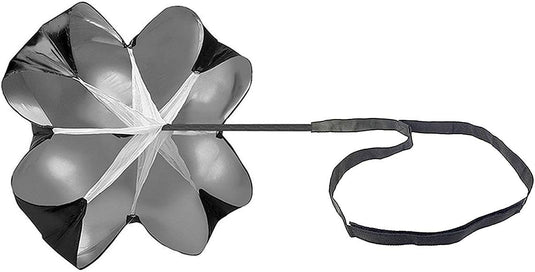 Weerstandsparachute 140 cm met verstelbare heupriem – sprinttraining – snelheidstraining – conditietraining