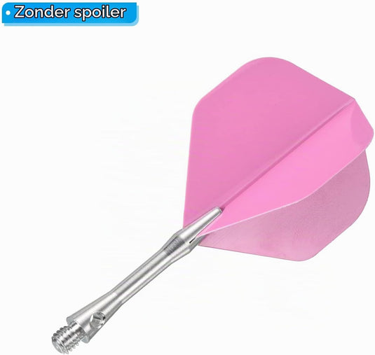 Dartschachten 9 stuks 35 mm van aluminium zilver – 2BA dart shafts – dart accessoires