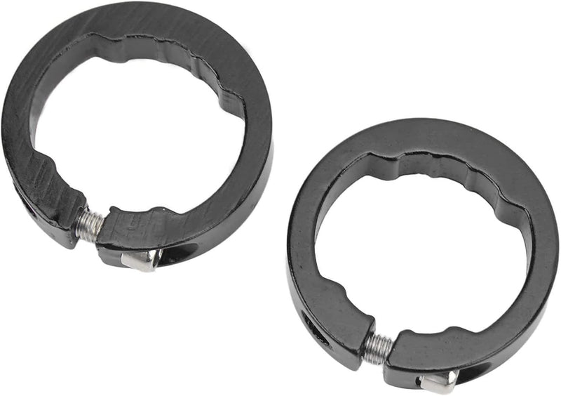 Załaduj obraz w przeglądarce galerii, Aluminiowe pierścienie zaciskowe do chwytów rowerowych, 2 sztuki, do kierownic rowerowych 22,2 mm – blokada chwytów – zaciski kierownicy
