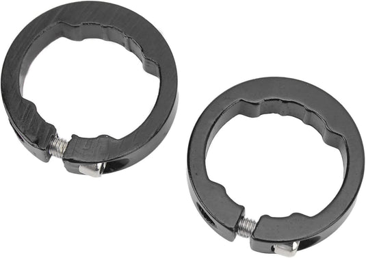 Aluminiowe pierścienie zaciskowe do chwytów rowerowych, 2 sztuki, do kierownic rowerowych 22,2 mm – blokada chwytów – zaciski kierownicy