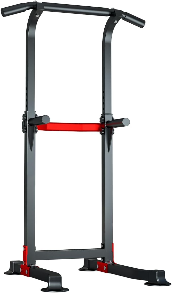 Laden Sie das Bild in Galerie -Viewer, Power tower met verstelbare optrekstang en dip station tot 150 kg – pull-up bar – krachtstation
