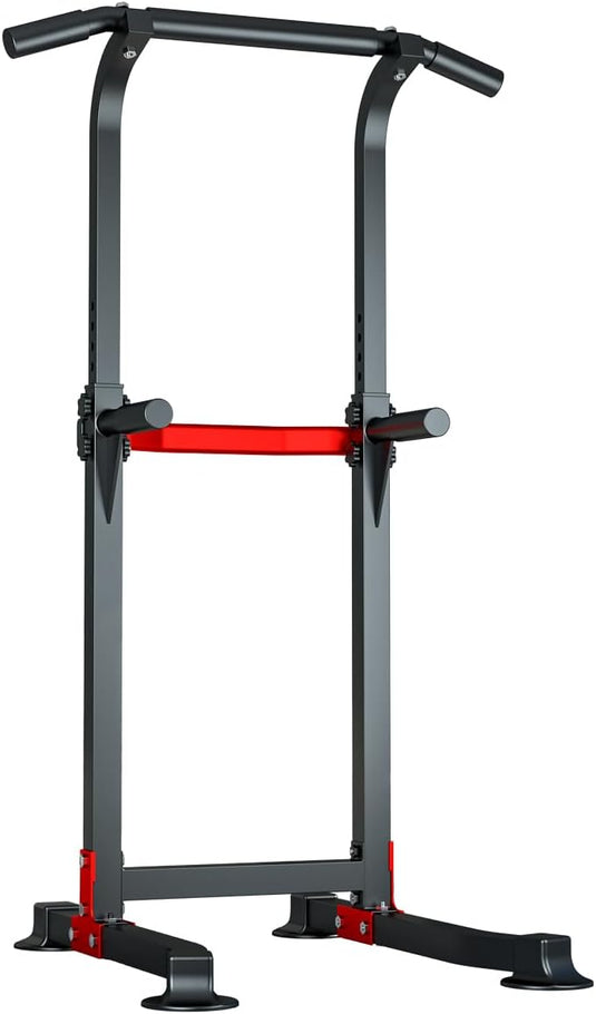 Power tower met verstelbare optrekstang en dip station tot 150 kg – pull-up bar – krachtstation