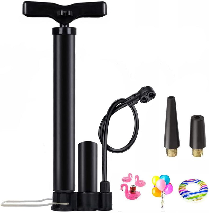 Load image into Gallery viewer, High Pressure Bike Floor Pump, Bicycle Pump, Bike Pump, Stand Pump 160PSI with Presta &amp;Schrader Valves, Bike Air Pump with Ball Pump Needle for Bike Basketball
