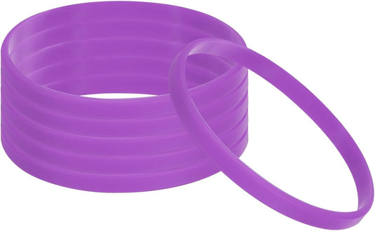 Siliconen armbanden 6 stuks 180 mm – elastische polsbandjes – sport en team accessoires