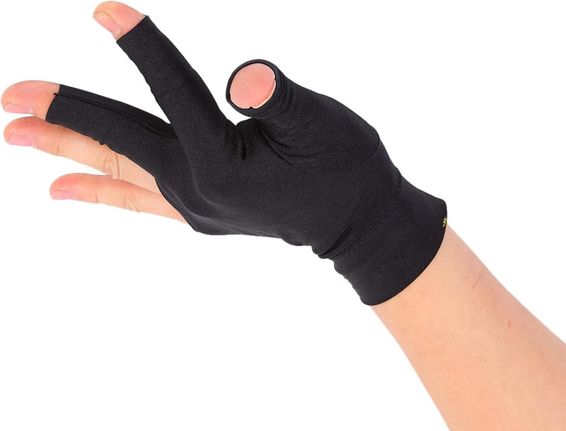 Laad afbeelding in Galerijviewer, Tbest 3 Vingers Snooker Pool Handschoen - Linkerhand Keu Handschoenen Spandex Linkerhand Biljart Accessoires
