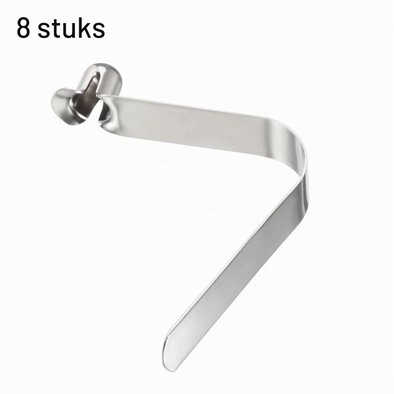 Chargez l'image dans la visionneuse de la galerie, Veerklemmen voor telescopische buizen 8x5,5 mm (8 stuks) - Kajak peddel borgpennen - Tentpaal borgclips staal
